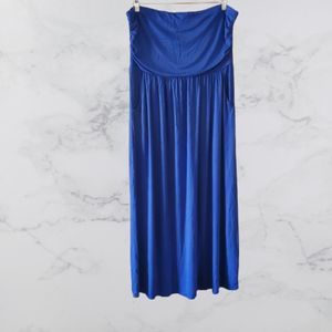 Full Circle Strapless Maxi Dress, 2X